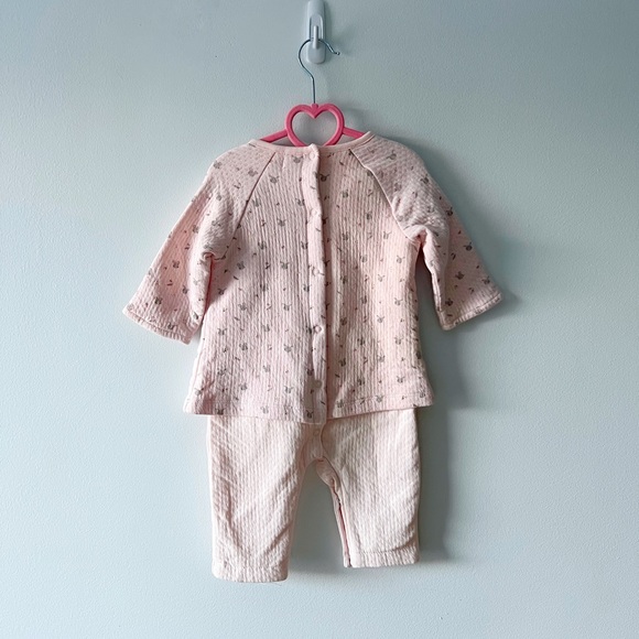 NWOT Light Pink Quilted Baby One Piece Winter Pyjama - Picture 2 of 4